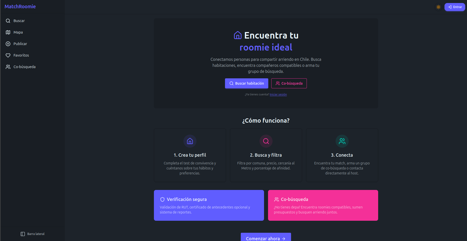 MatchRoomie Chile